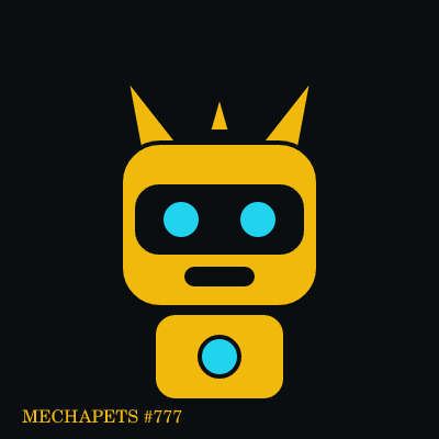 Mecha Dragon #777, gold with a plasma core